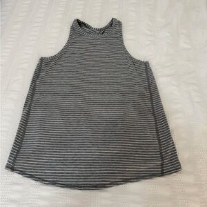 Lululemon Gray Striped Tank Top